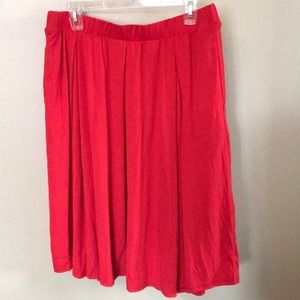 Lularoe Madison skirt, Red, XL